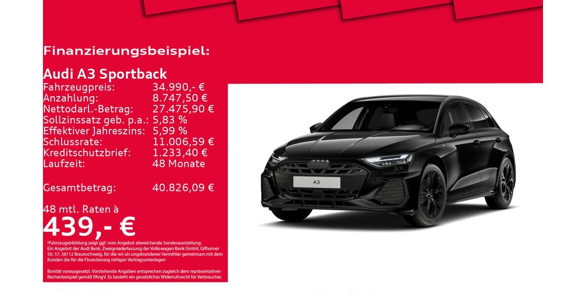 Audi A3 11.319 km 33.950 &euro; Hannover 30179
