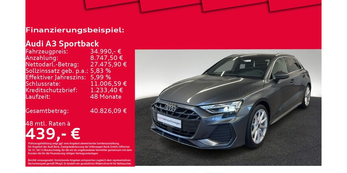 Audi A3 13.253 km 33.950 &euro; Hannover 30179