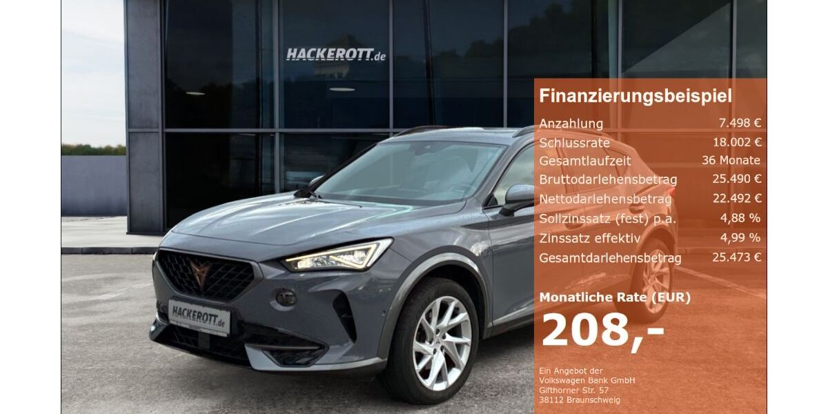 Cupra Formentor 16.382 km 29.990 &euro; Hannover 30165