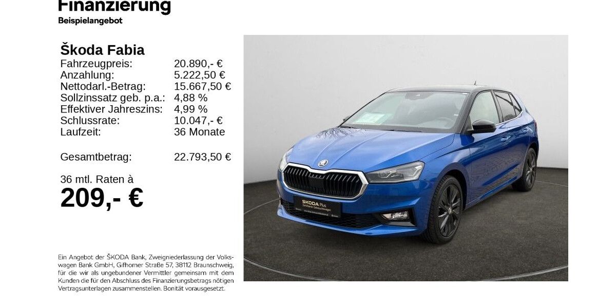 Skoda Fabia 42.673 km 20.590 &euro; Hildesheim 31137