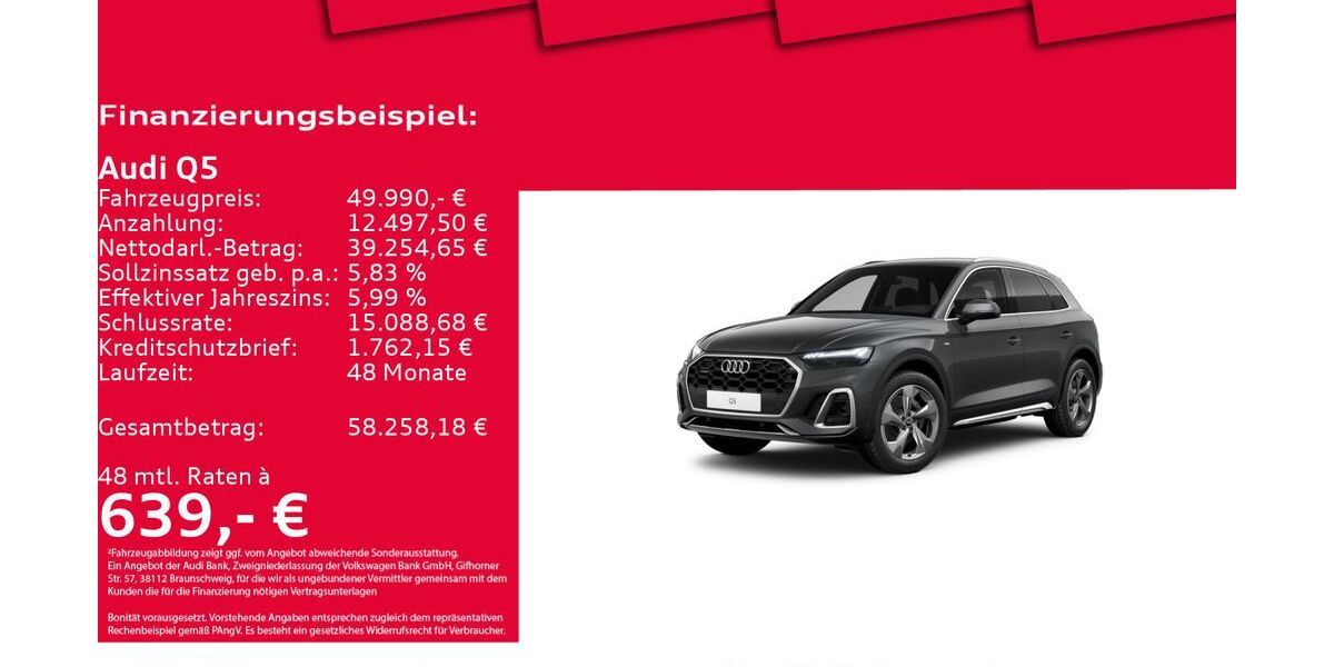 Audi Q5 12.119 km 49.350 &euro; Hannover 30179