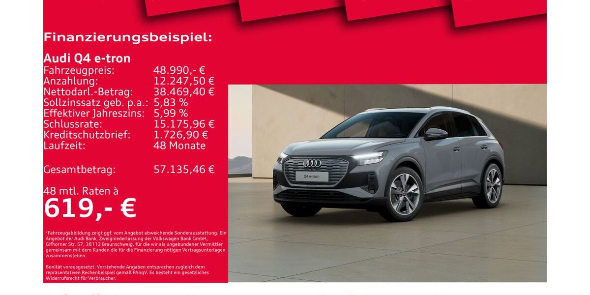 Audi Q4 e-tron 2.733 km 44.450 &euro; Hannover 30179