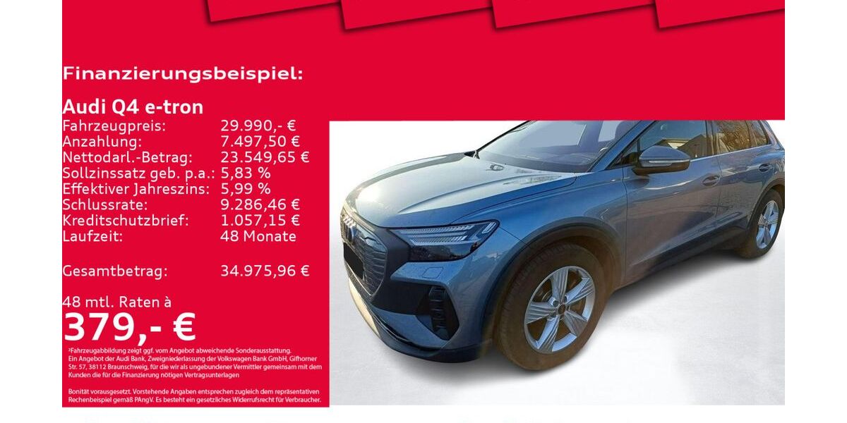Audi Q4 e-tron 53.344 km 29.350 &euro; Hannover 30179