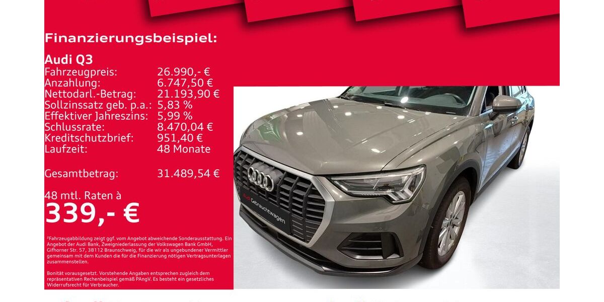 Audi Q3 33.000 km 26.850 &euro; Hannover 30179