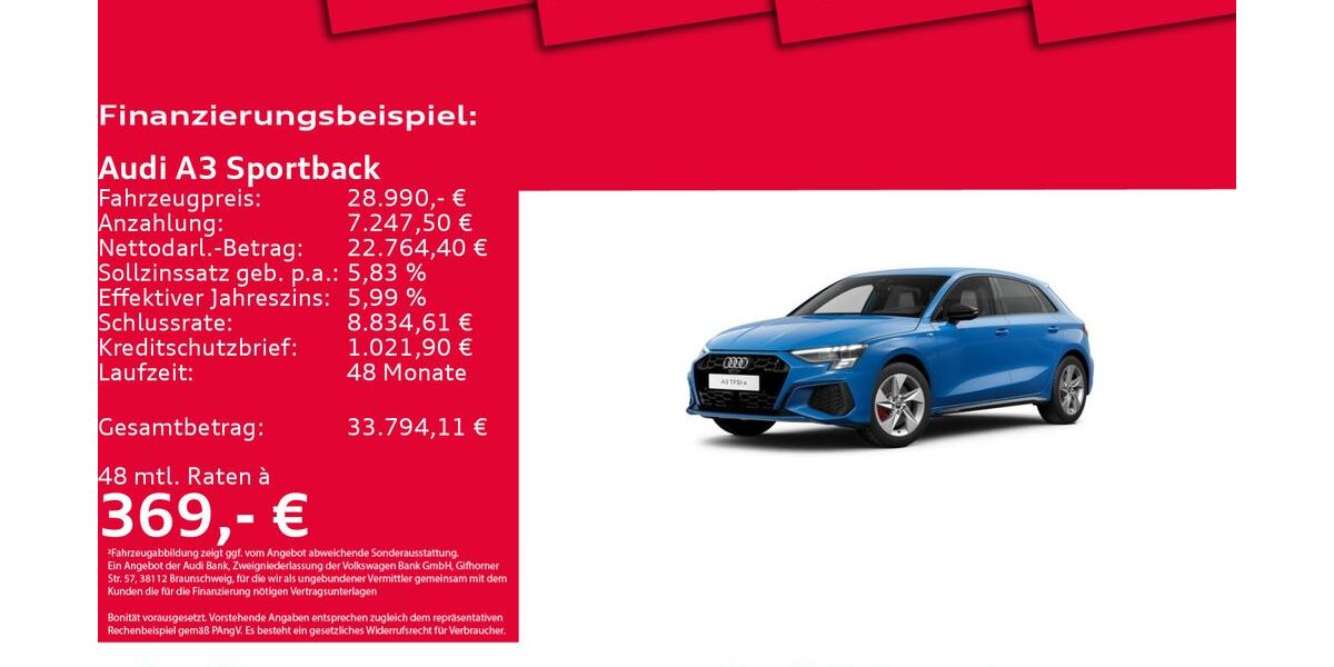 Audi A3 32.748 km 27.950 &euro; Hannover 30179