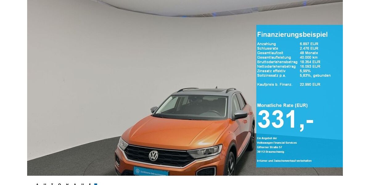 VW T-Roc 37.454 km 22.490 &euro; Neustadt am Rübenberge 31535