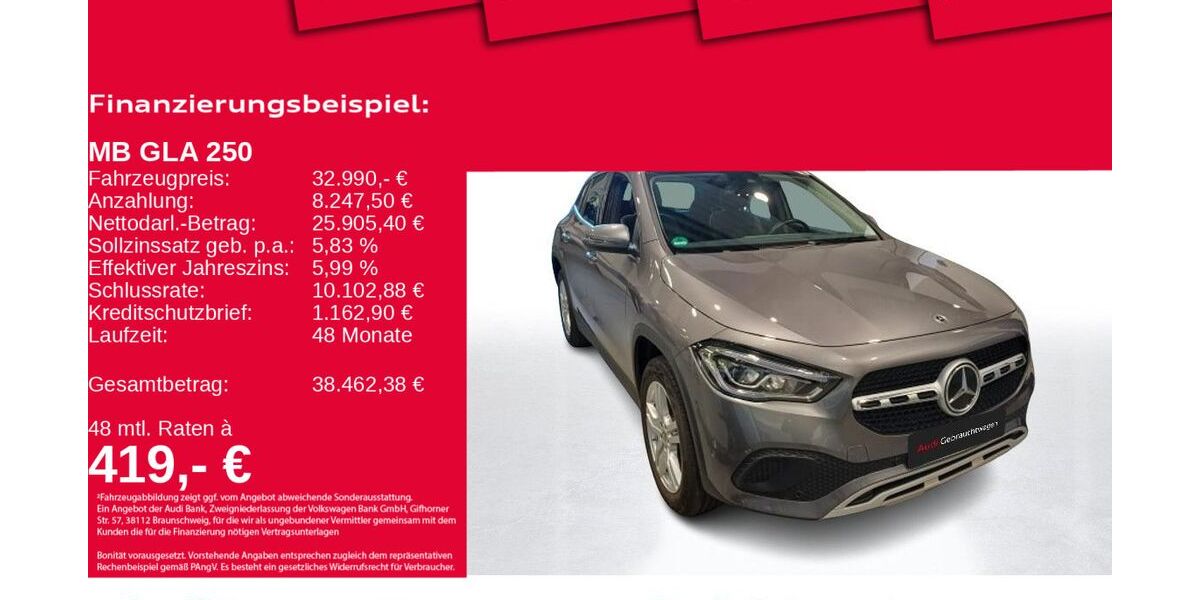 Mercedes-Benz GLA 250 25.268 km 31.750 &euro; Hannover 30179