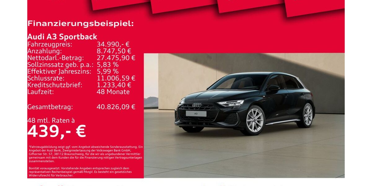 Audi A3 14.515 km 32.950 &euro; Hannover 30179