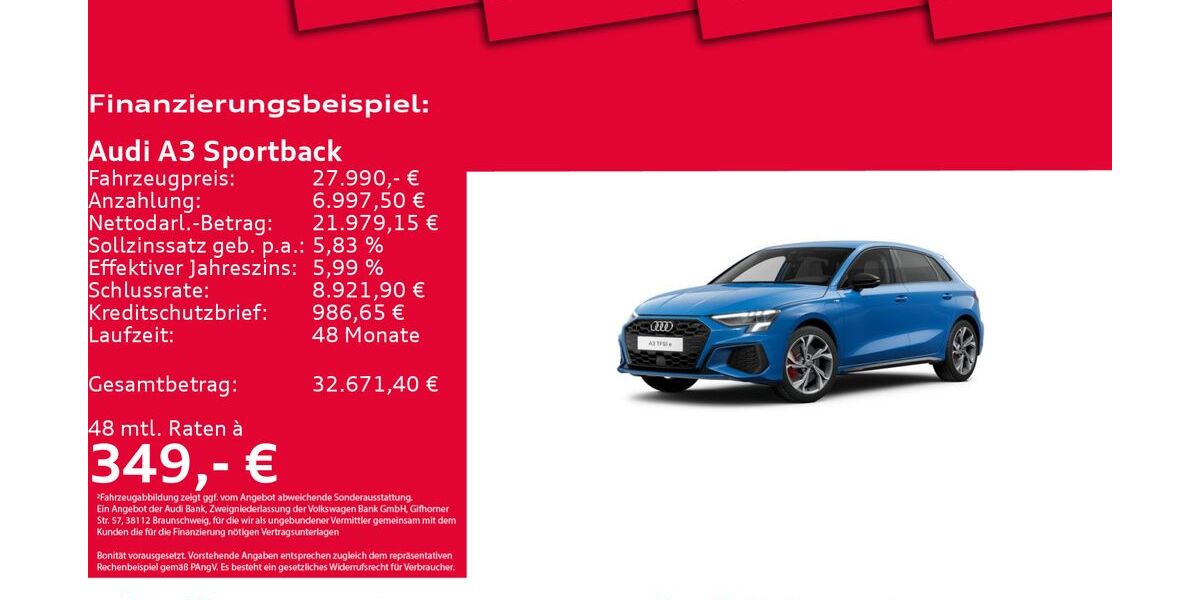 Audi A3 29.778 km 26.850 &euro; Hannover 30179