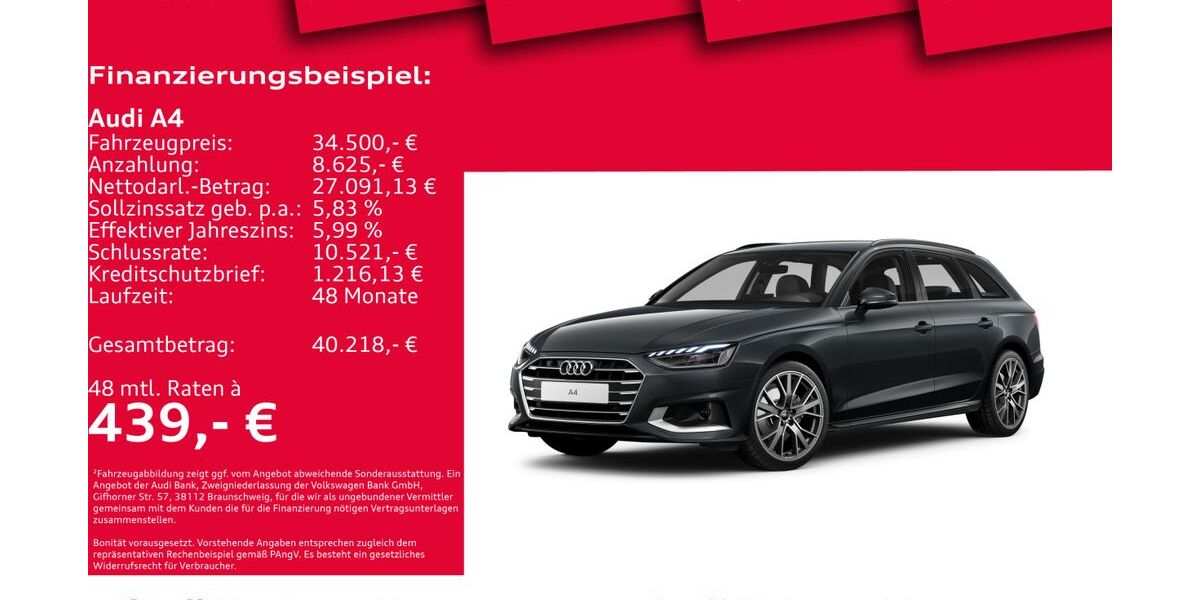 Audi A4 21.314 km 34.500 &euro; Hannover 30179