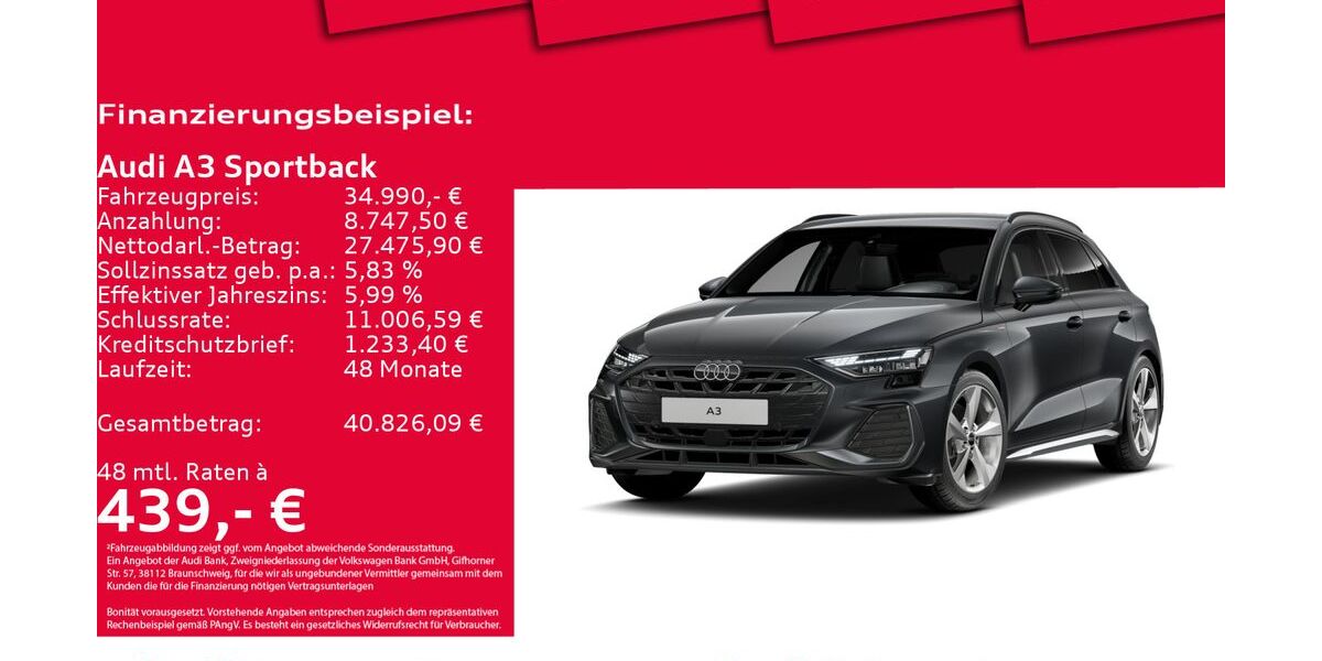 Audi A3 15.574 km 33.750 &euro; Hannover 30179