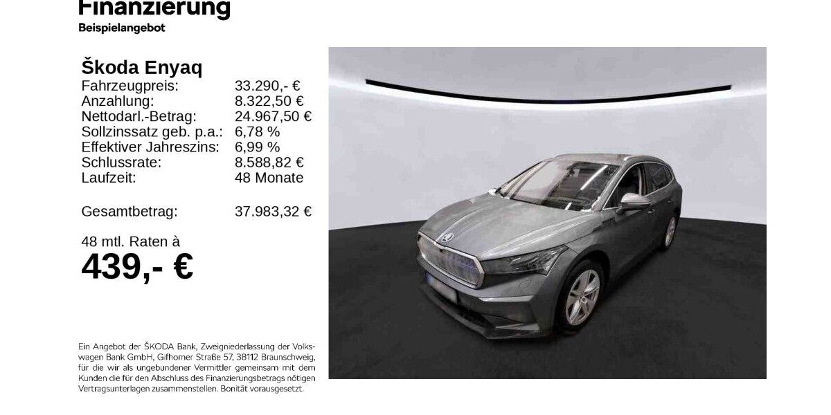 Skoda Enyaq 34.765 km 32.990 &euro; Hildesheim 31137