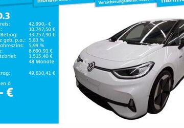VW ID.3 7.699 km 42.990 &euro; Hannover 30519
