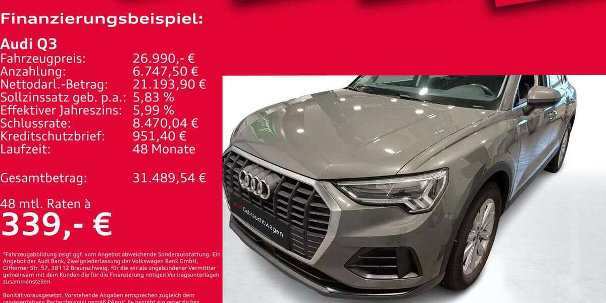 Audi Q3 33.000 km 26.990 &euro; Hannover 30179