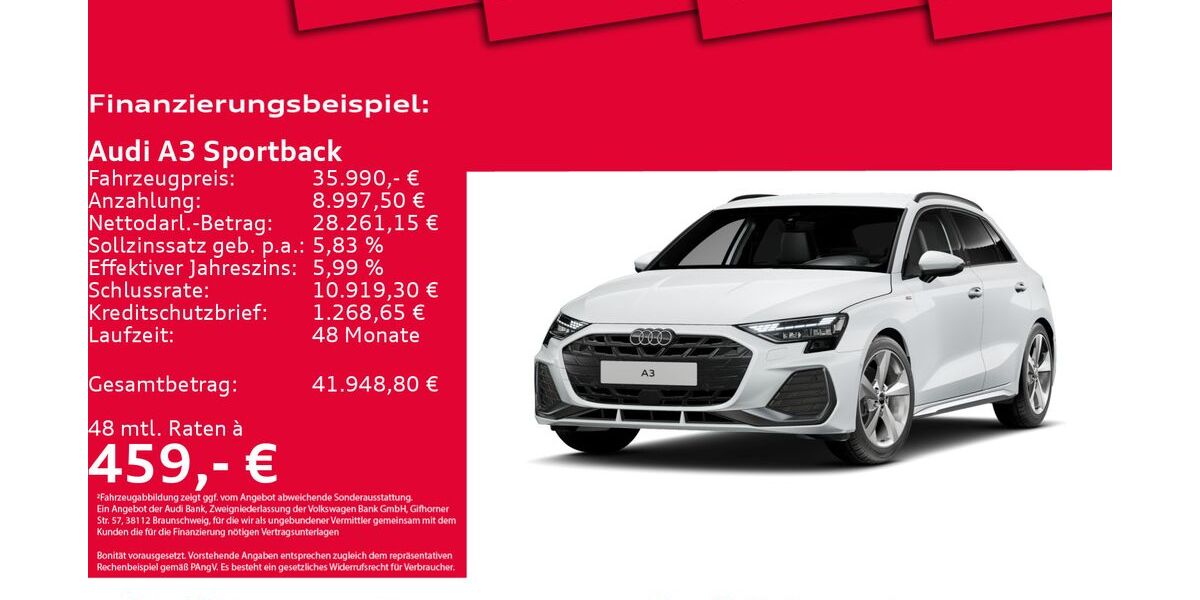 Audi A3 9.557 km 34.750 &euro; Hannover 30179