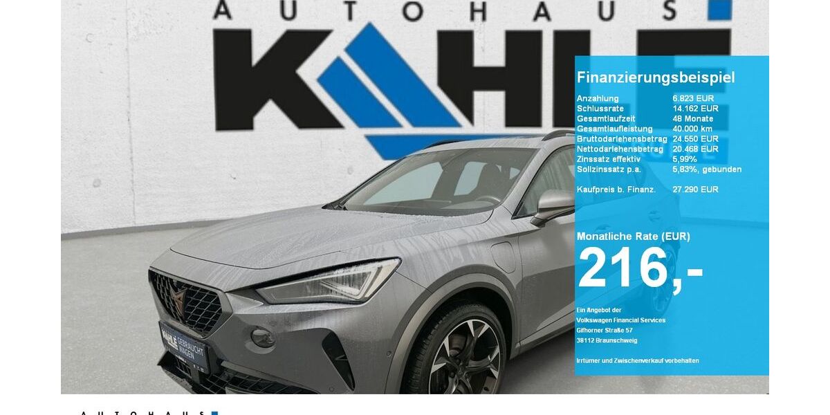 Cupra Formentor 75.562 km 27.290 &euro; Wunstorf 31515