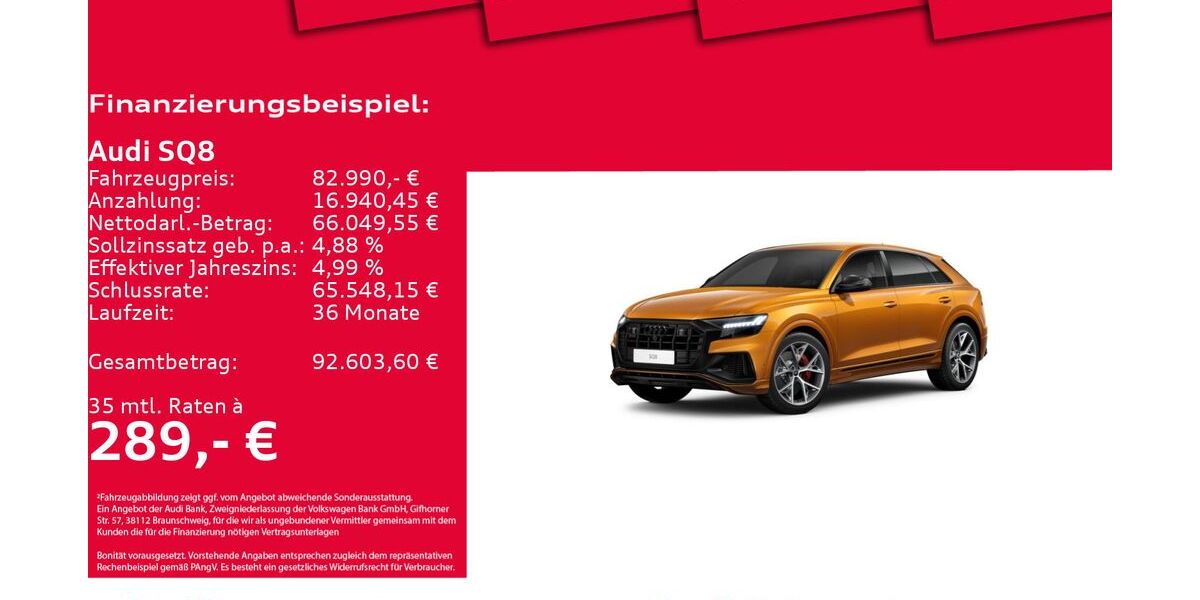 Audi SQ8 61.526 km 81.850 &euro; Hannover 30179